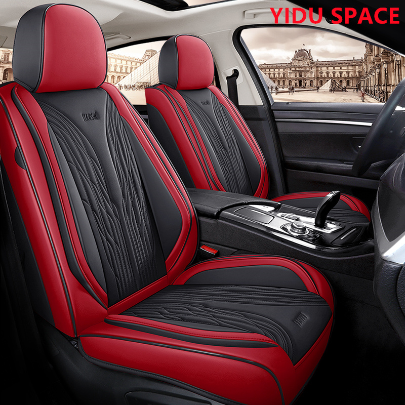 Car Accessories Car Decoration High-end luxurySeat Cushion Universal Black Leather Car Auto Seat Cover