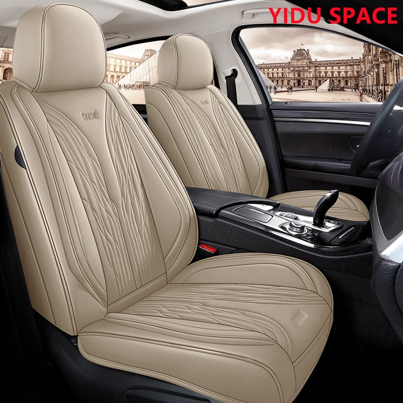 Car Accessories Car Decoration High-end luxurySeat Cushion Universal Black Leather Car Auto Seat Cover 