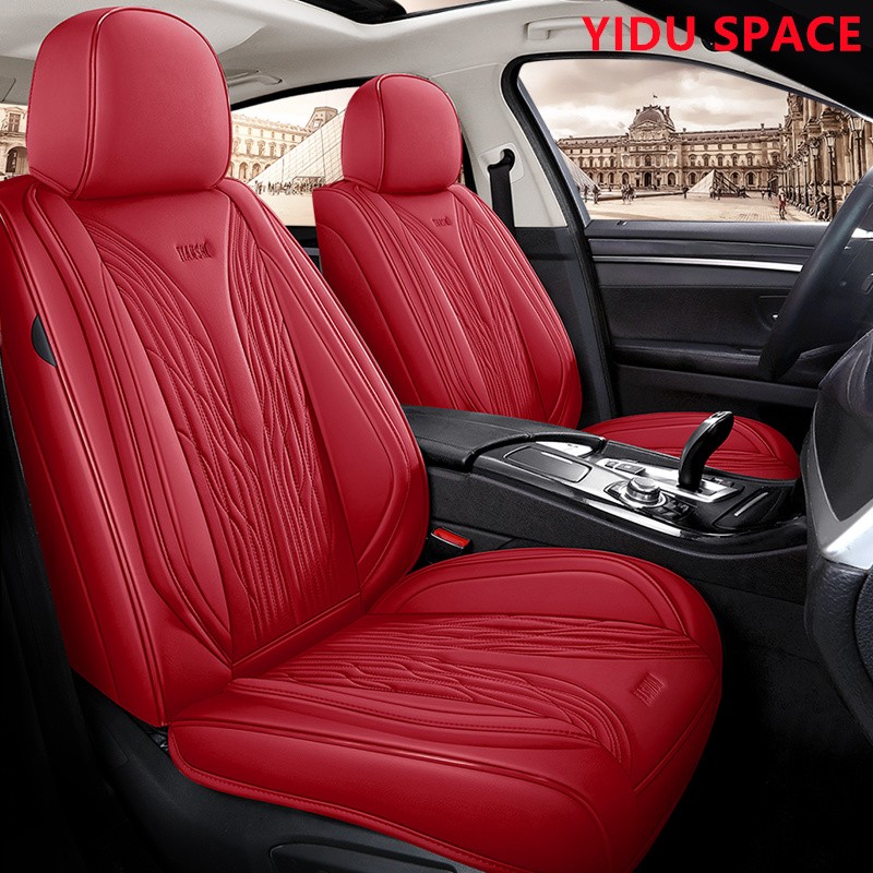 Car Accessories Car Decoration High-end luxurySeat Cushion Universal Black Leather Car Auto Seat Cover 