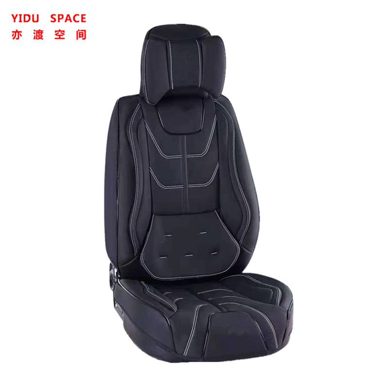 Car Accessories Car Decoration High-end luxury Seat Cushion Universal Black Leather Auto Car Seat Cover 