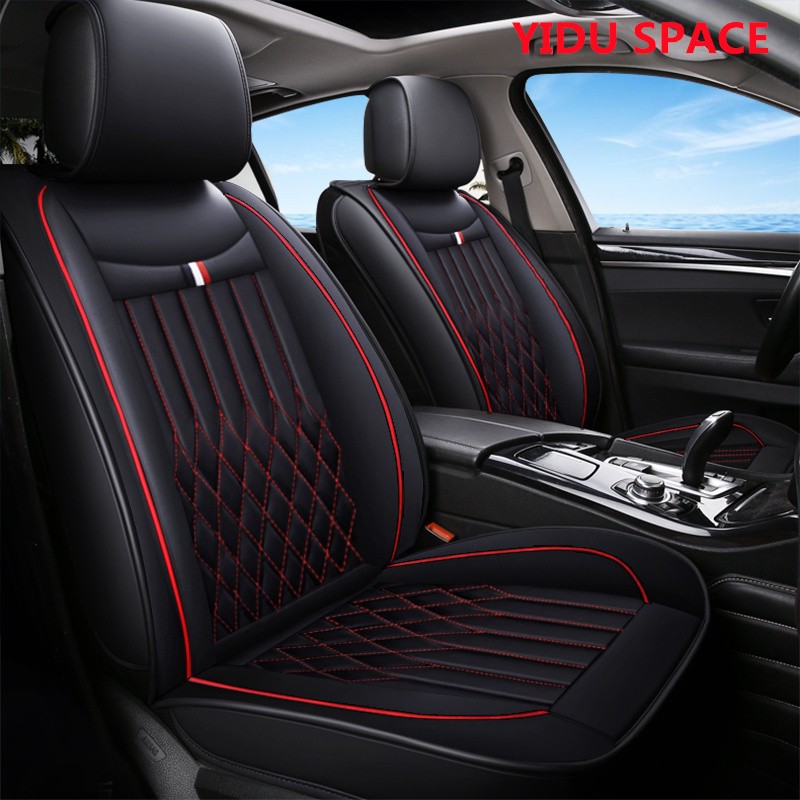 Car Accessories Car Decoration Cushion Universal Cartoon Pure Leather Auto Car Seat Cover 