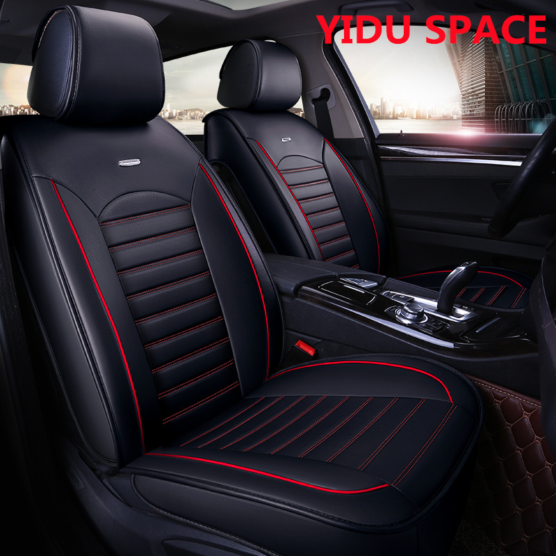 Car Accessories Car Decoration Seat Cover Universal Black Pure Leather Auto Cushion