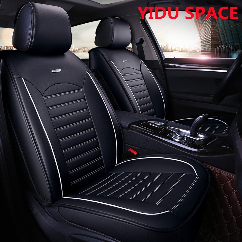 Car Accessories Car Decoration Seat Cover Universal Black Pure Leather Auto Cushion