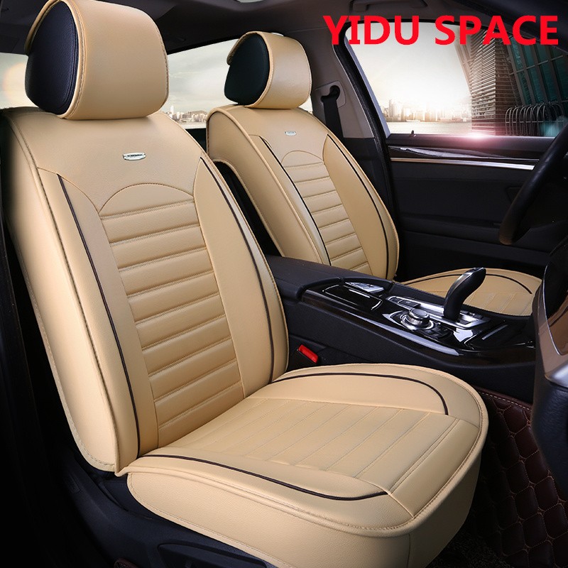 Car Accessories Car Decoration Seat Cover Universal Black Pure Leather Auto Cushion