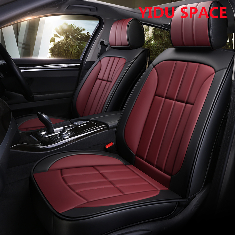 Car Accessories Car Decoration Seat Cushion Universal Black Leather Car Auto Seat Cover