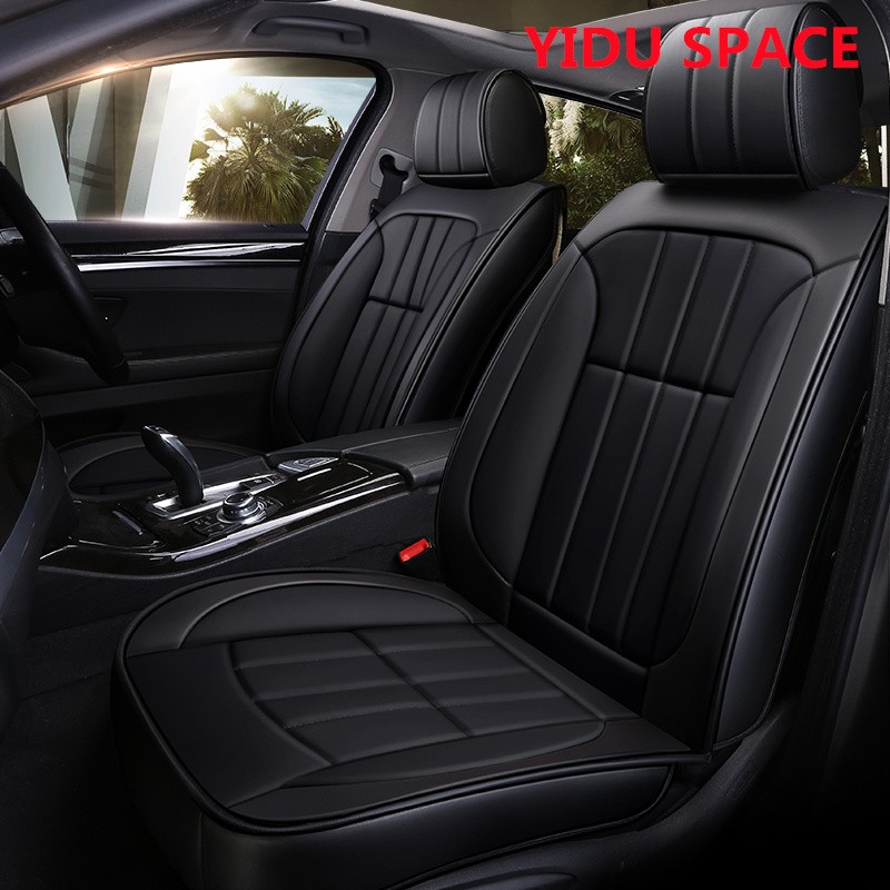 Car Accessories Car Decoration Seat Cushion Universal Black Leather Car Auto Seat Cover