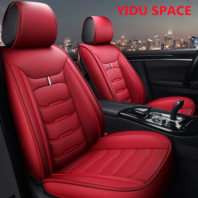 Car Accessories Car Decoration Seat Cushion Universal Black Leather Car Auto Seat Cover 