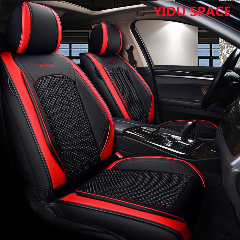 Car Accessories Car Decoration Seat Cushion Universal Black Leather Car Auto Seat Cover 