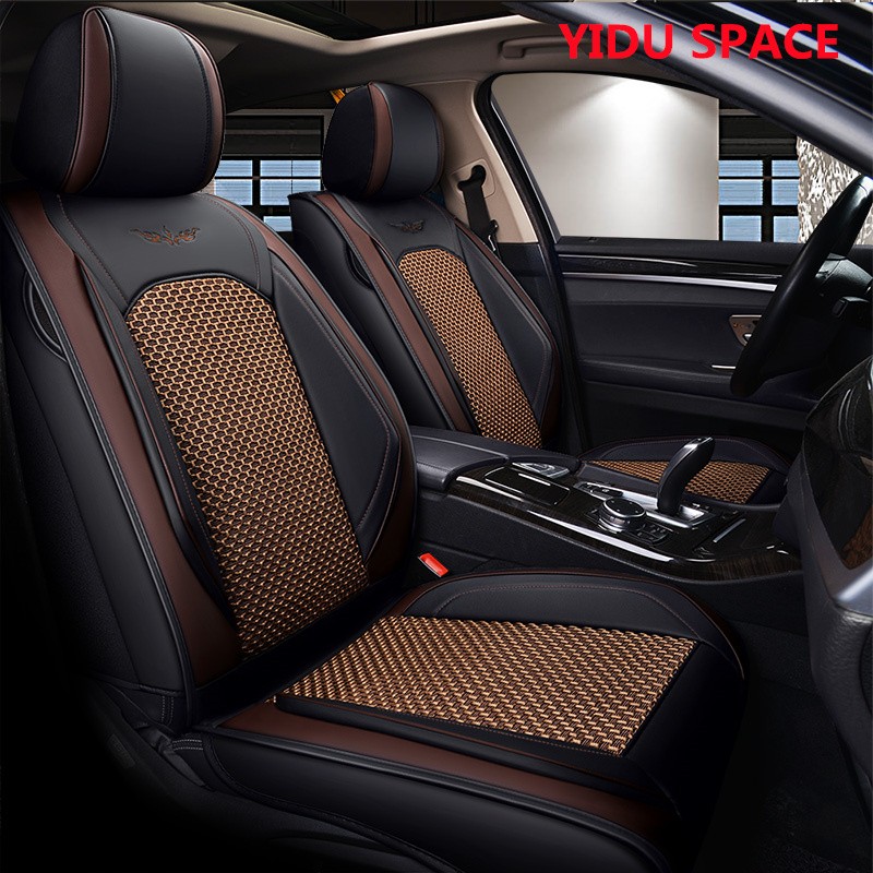 Car Accessories Car Decoration Seat Cushion Universal Black Leather Car Auto Seat Cover 