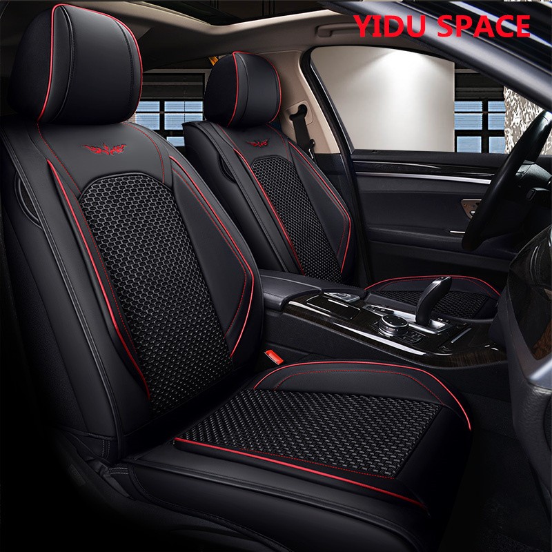 Car Accessories Car Decoration Seat Cushion Universal Black Leather Car Auto Seat Cover 