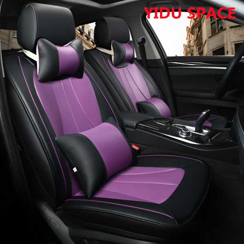 Car Accessory All Weather Universal Super-Fiber Leather Auto Car Seat Cover 