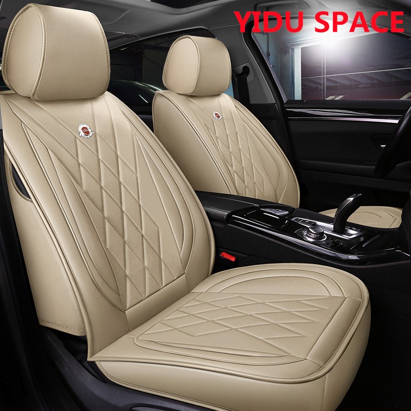 Car Accessory Car Decoration Cover Universal Cartoon Pure Leather Auto Car Seat cover 