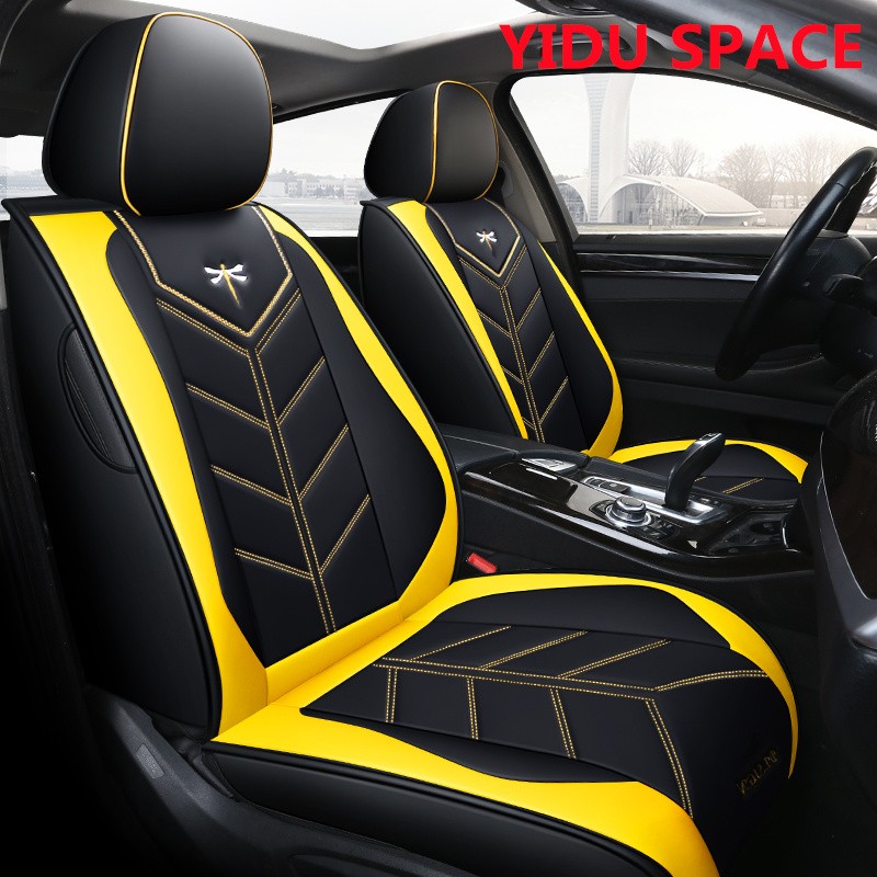 Car Decoration Cover Universal Cartoon Pure Leather Auto Car Seat cover 