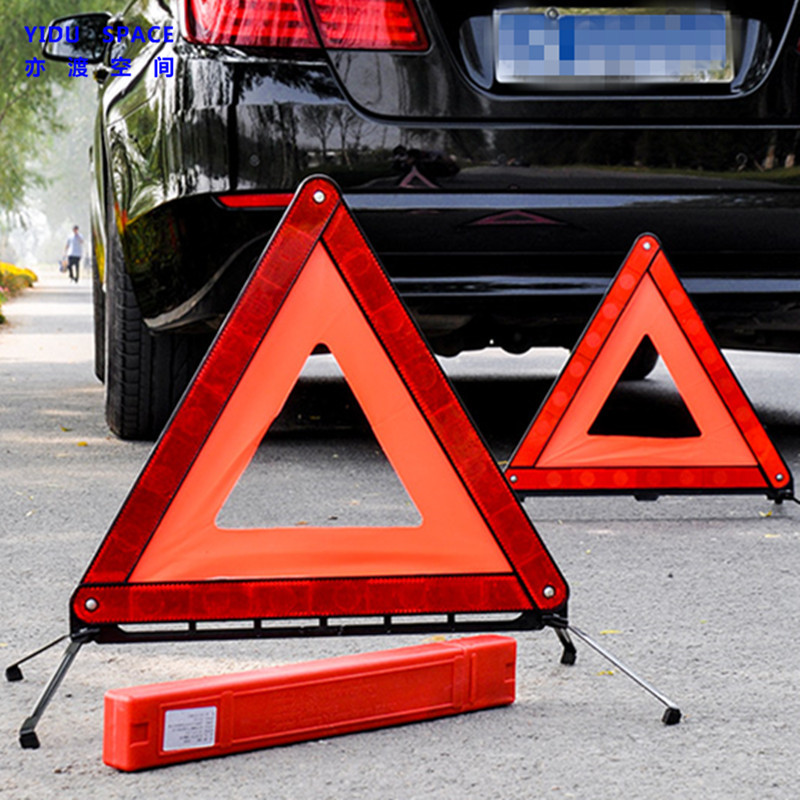 Wholesale Road safety Red Emergency Reflective Folding Auto Car Warning Triangle