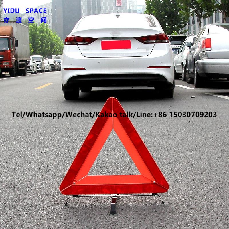 Wholesale Road Safety Red Emergency Reflective Foldable Auto Car Warning Triangle