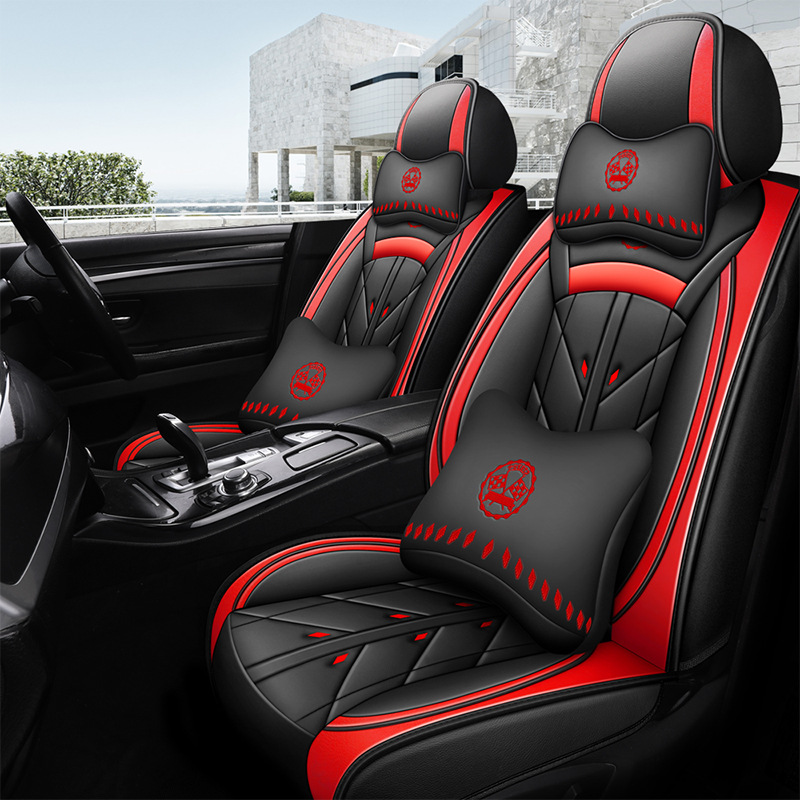 China Suppliers black Universal auto  ​Leather Car Seat Cushion