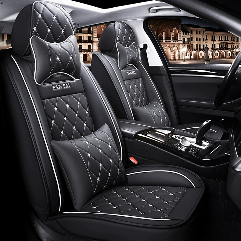 Chinese Manufacturer Car Accessories Car Decoration Universal black Leather Auto Car Seat Cover