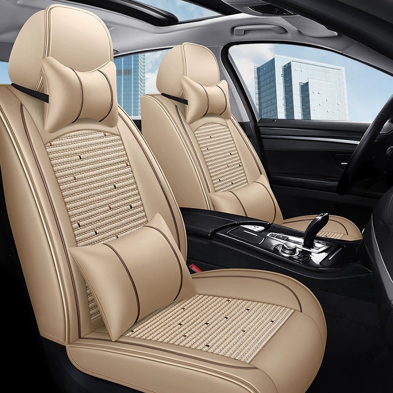 China Suppliers ​Leather  Ice Silk All Season Universal auto Car Seat Covers