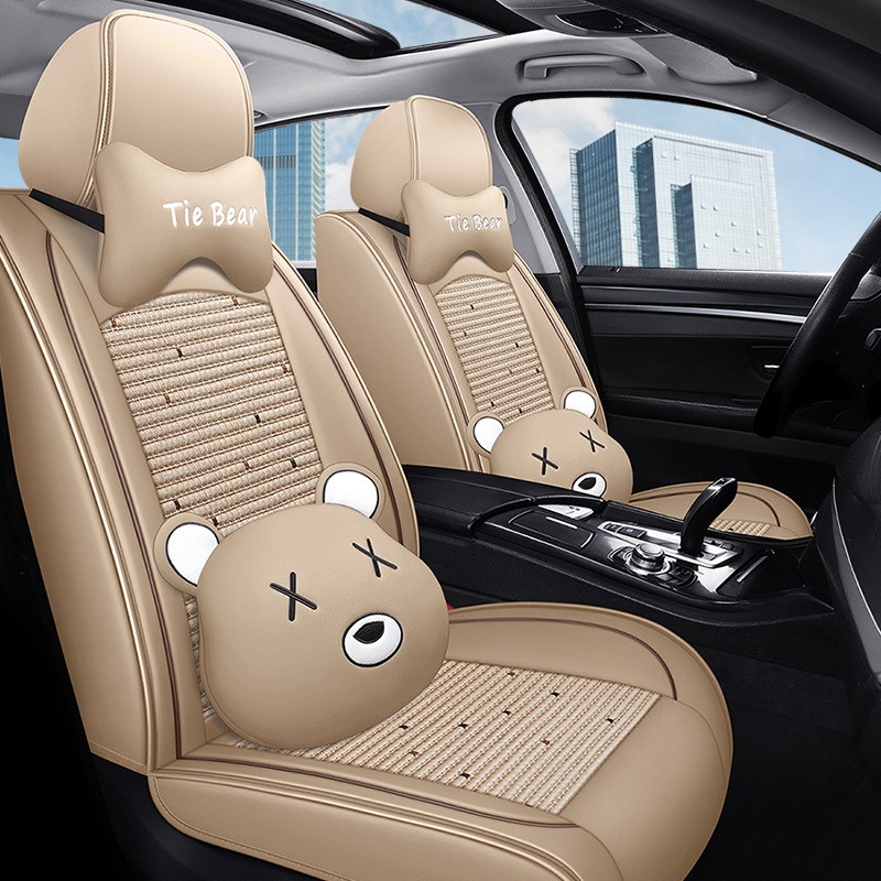 China Suppliers ​Leather  Ice Silk All Season Universal auto Car Seat Covers