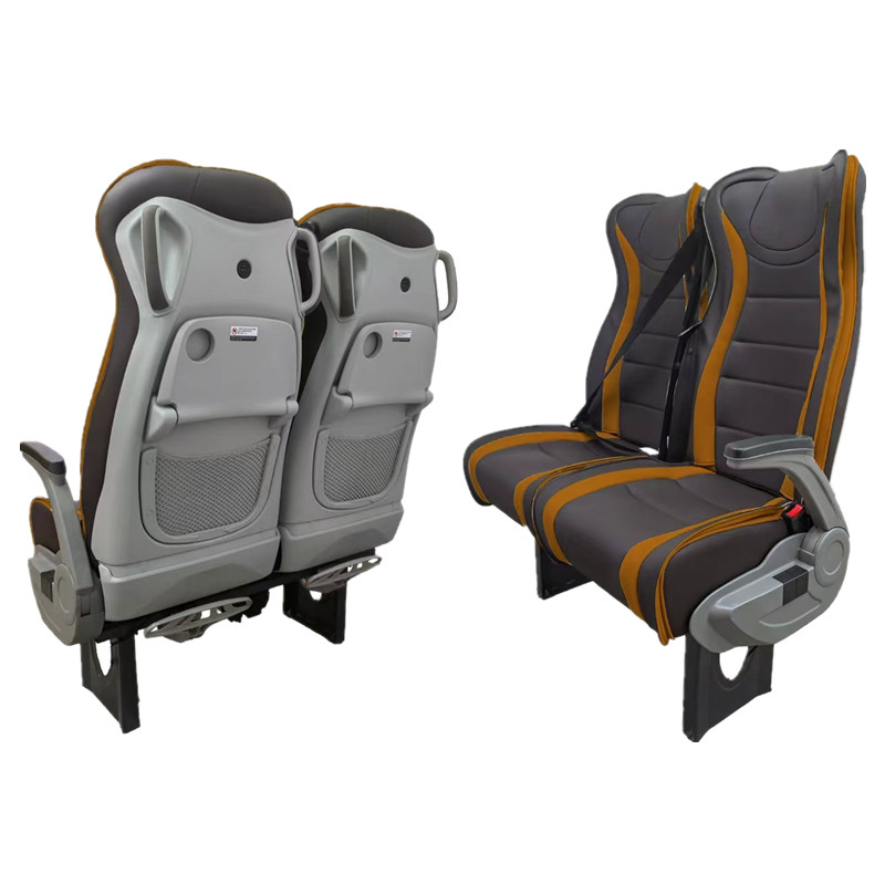 China Suppliers Luxury Leather Fabric Single Seat Double Seat Triple Seat Mini Buses seat  Bus Seats Coaches seat