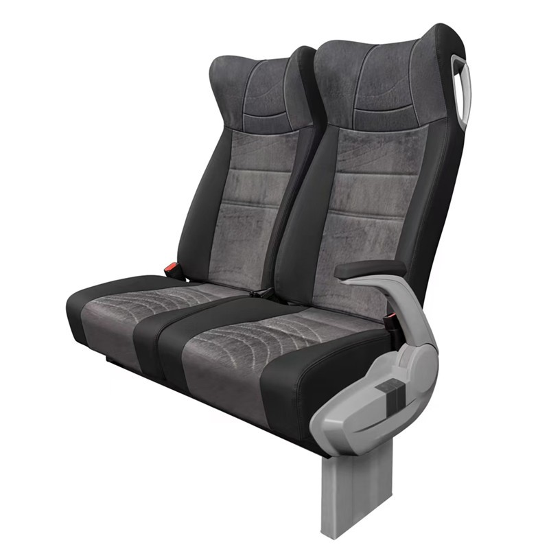 China Suppliers Luxury Leather Fabric Single Seat Double Seat Triple Seat Mini Buses seat  Bus Seats Coaches seat