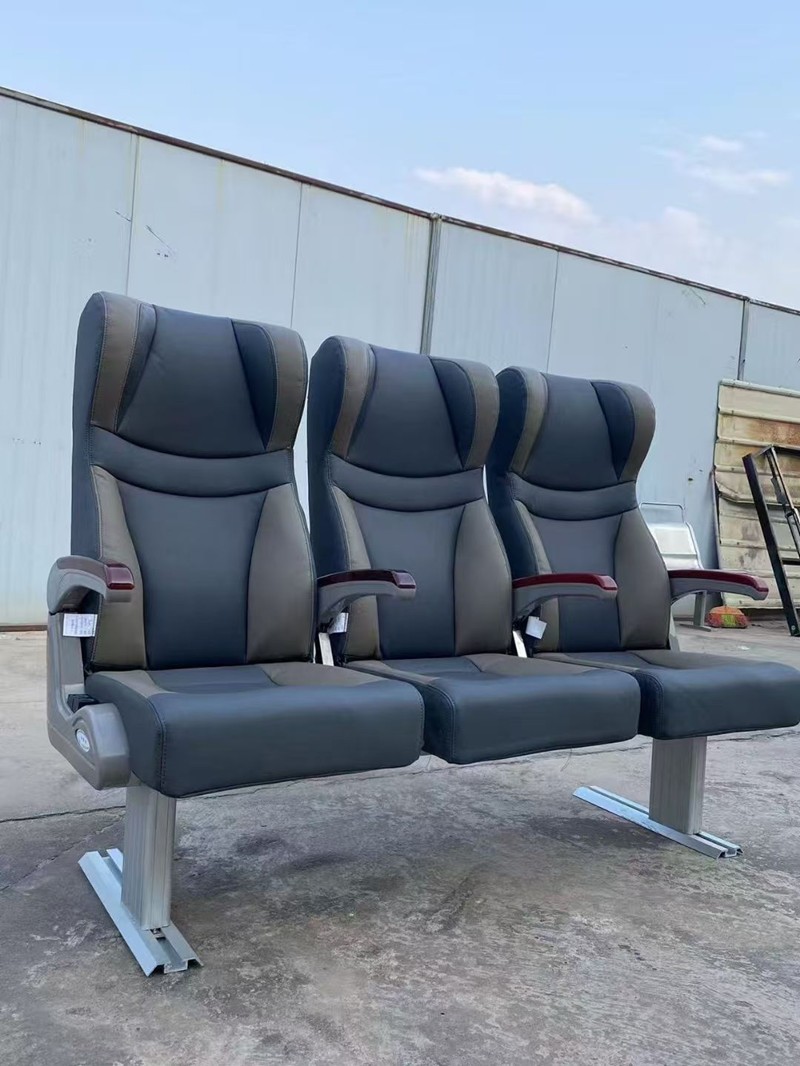 China Suppliers Luxury Leather Fabric Single Seat Double Seat Triple Seat Mini Buses seat  Bus Seats Coaches seat