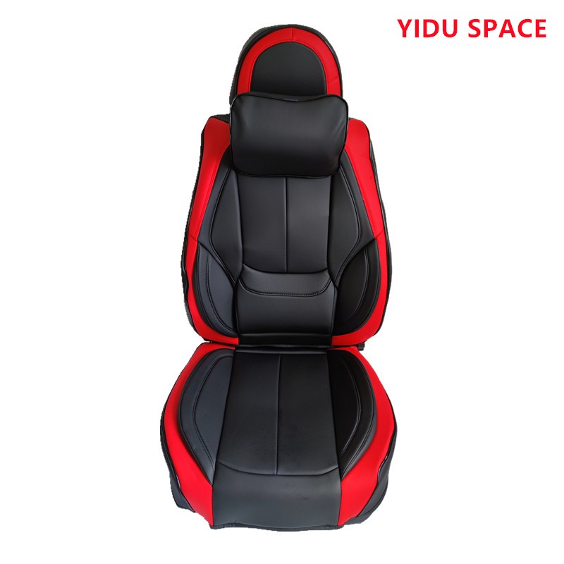 Car Accessories Car Decoration High-end luxury Seat Cushion Universal Black orange Leather Auto Car  Seat Cover 