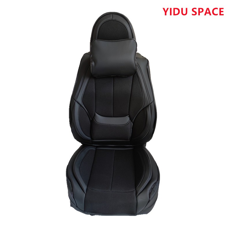 Car Accessories Car Decoration High-end luxury Seat Cushion Universal Black orange Leather Auto Car  Seat Cover 