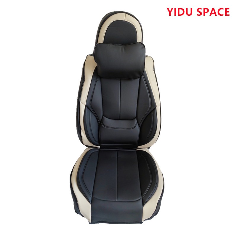 Car Accessories Car Decoration High-end luxury Seat Cushion Universal Black orange Leather Auto Car  Seat Cover 