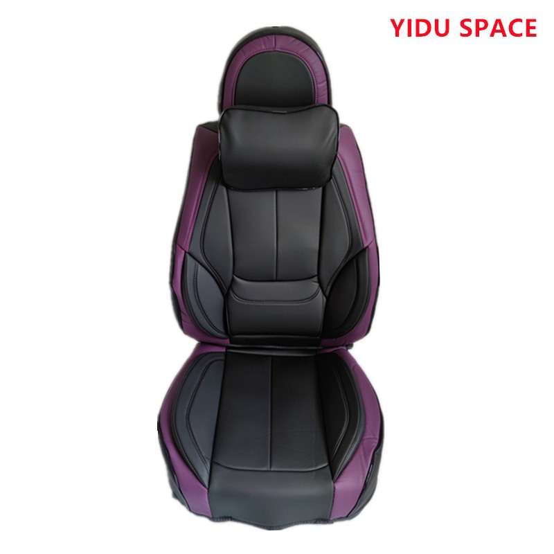 Car Accessories Car Decoration High-end luxury Seat Cushion Universal Black orange Leather Auto Car  Seat Cover 