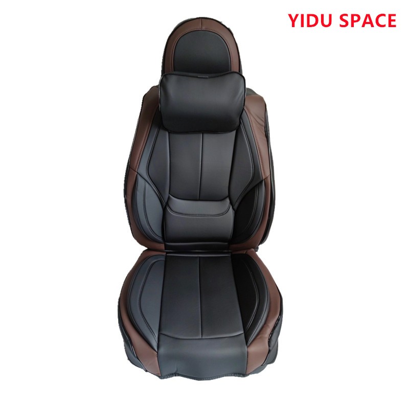 Car Accessories Car Decoration High-end luxury Seat Cushion Universal Black orange Leather Auto Car  Seat Cover 