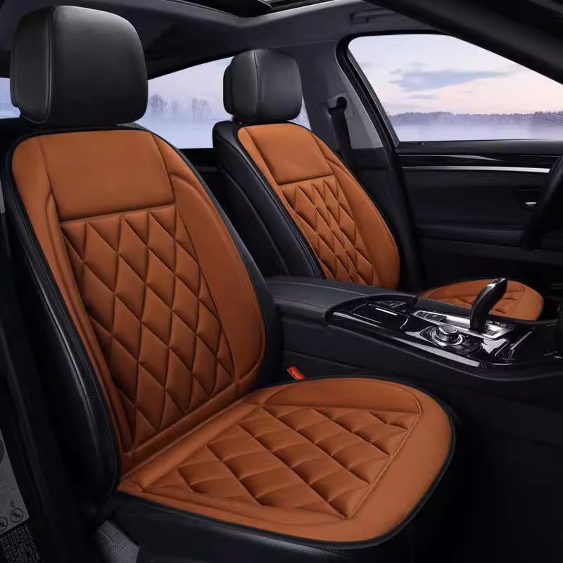 Ce Certification Car Decoration Car Interiorcar Accessory Universal 12V Black Heating Cushion Pad Winter Auto Heating Car Seat Cover