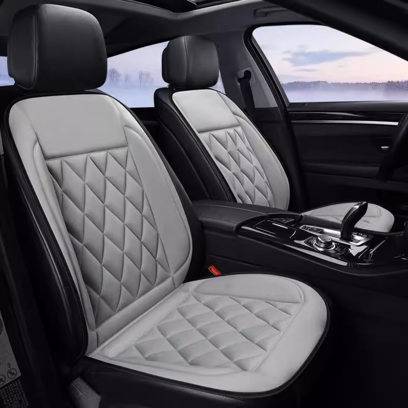 Ce Certification Car Decoration Car Interiorcar Accessory Universal 12V Black Heating Cushion Pad Winter Auto Heating Car Seat Cover 