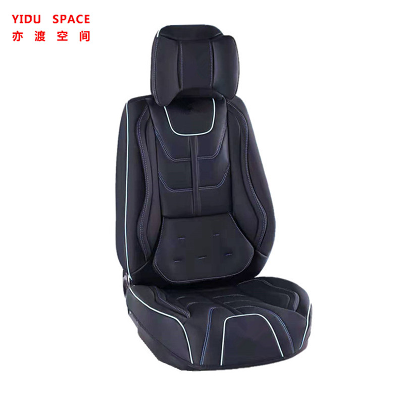 Car Accessories Car Decoration High-end luxury Seat Cushion Universal Black Leather Auto Car Seat Cover 