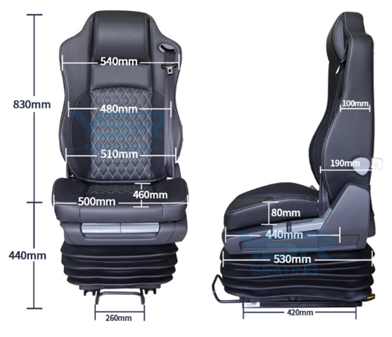 Chinese Supplier's Massage Heating Ventilation and Exhaust Function Medium and Heavy-Duty lorry Trucks Seats