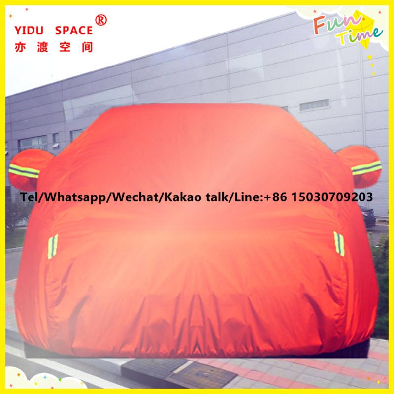 Four seasons universal silver thick Oxford cloth car car cover mobile garage sun protection rainproof insulation car cover used ten years