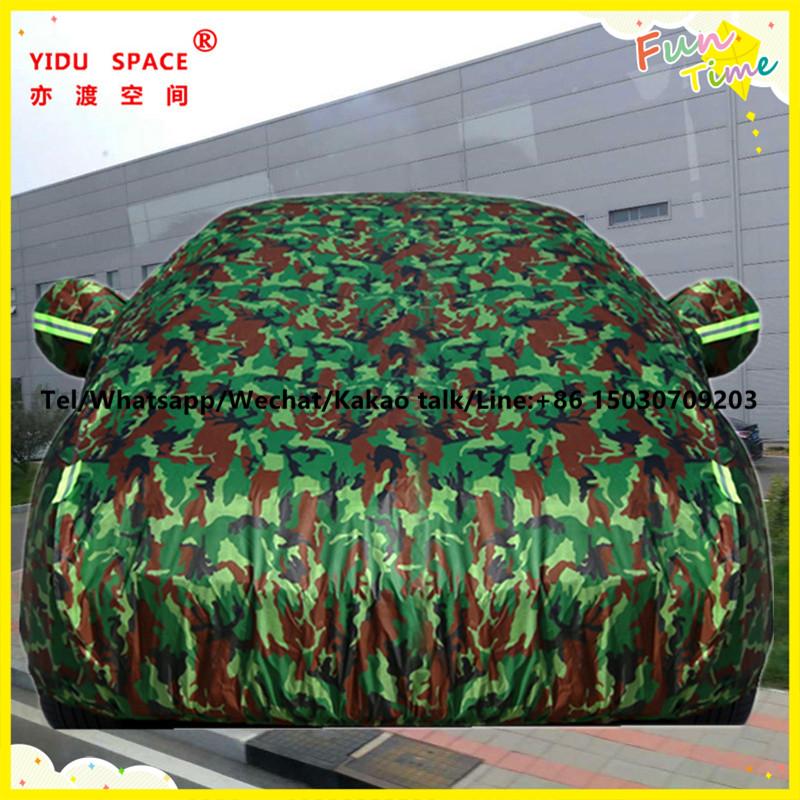 Four seasons universal Camouflage color thick Oxford cloth car car cover mobile garage sun protection rainproof insulation car cover used ten years