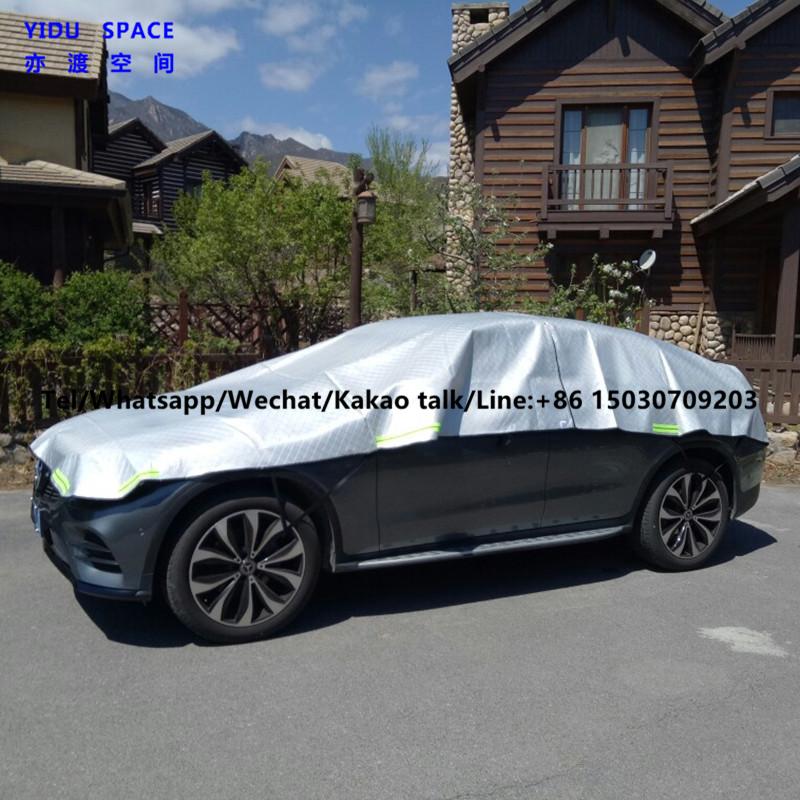 3 Layer Hail Protection Anti Snow Anti Ice Fast Padded Half Auto Car Cover