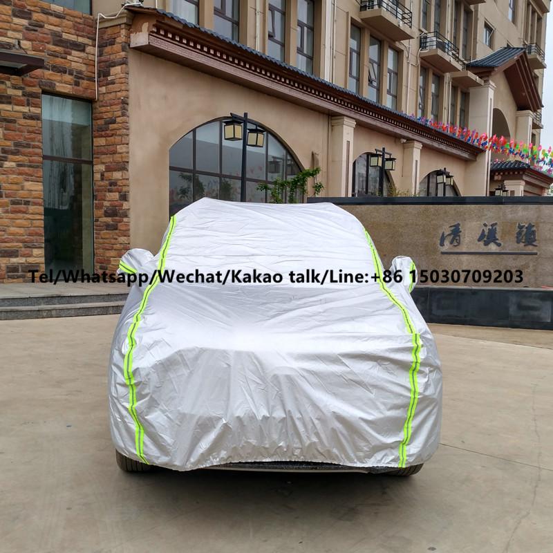 Wholesale Car Accessories Silver UV-Proof Waterproof Sunproof Full Auto Car Cover