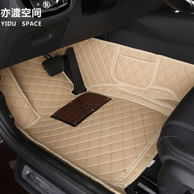 Fully enclosed 5D PU leather car mat car floor mat