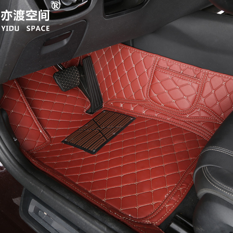 Fully enclosed 5D PU leather car mat car floor mat 