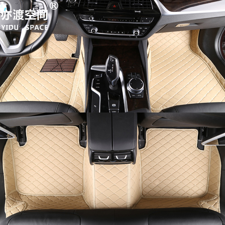 Fully enclosed 5D PU leather car mat car floor mat 