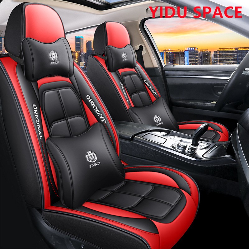 Car Accessories Car Decoration High-end luxurySeat Cushion Universal Black Leather Car Auto Seat Cover 