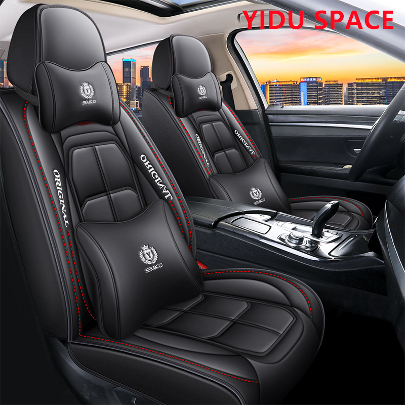 Car Accessories Car Decoration High-end luxurySeat Cushion Universal Black Leather Car Auto Seat Cover 